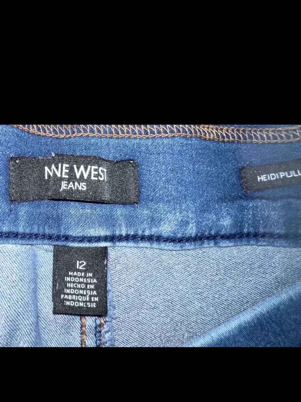 🔴Nine West Blue Skimmers & Time And Tru Denim Long Shorts Large